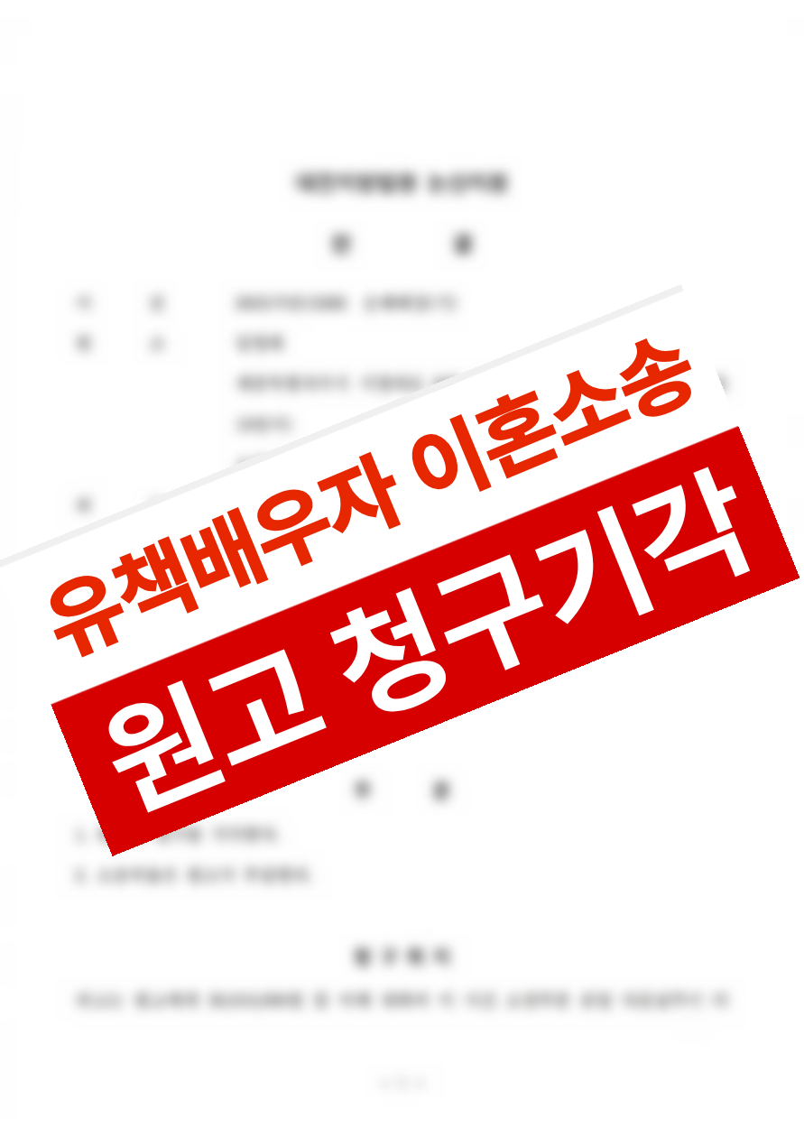 유책배우자가 제기한 이혼 청구를 방어해 청구기각을 받아낸 의뢰인